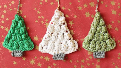 Crochet A Christmas Tree Shaped Ornament - Knit & Crochet Christmas